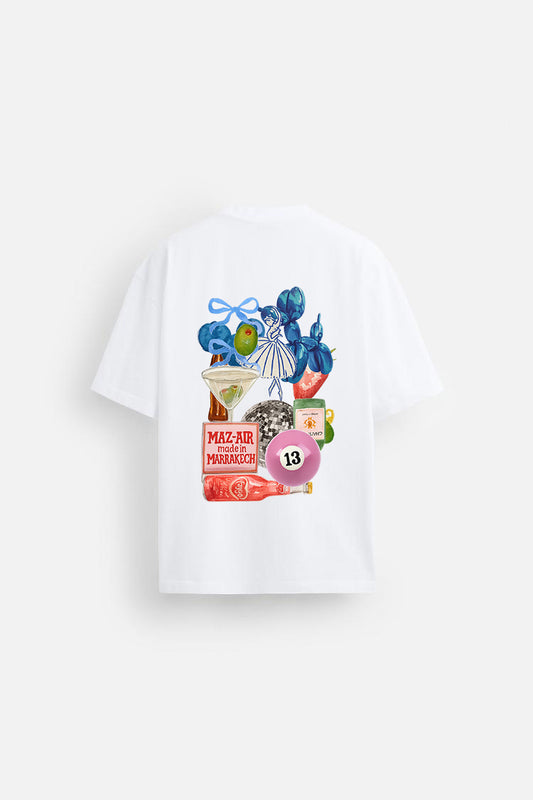 MAZ-AIR™ “SUMMER COLLAGE” Tee — White Edition