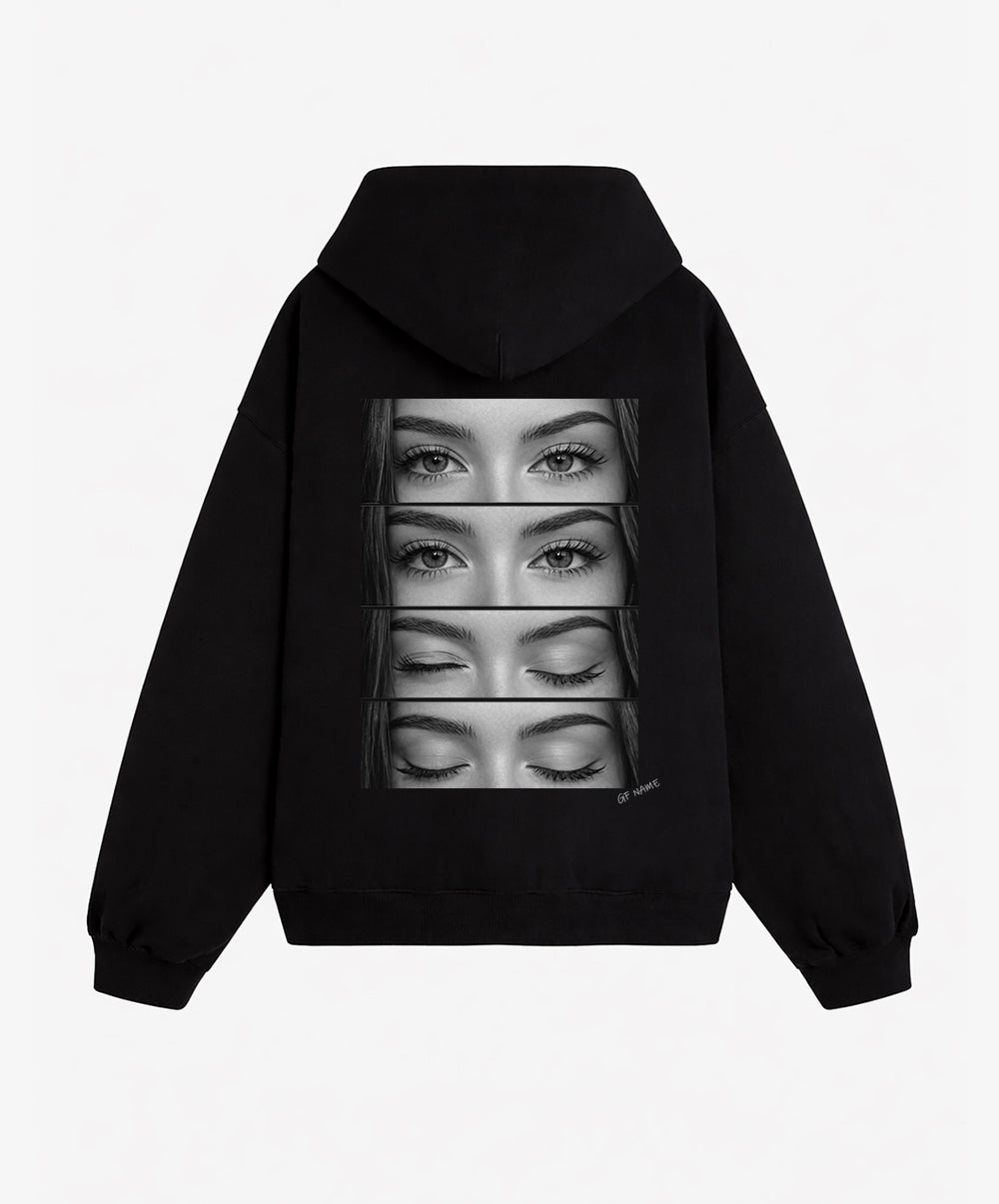 MAZ-AIR™ “Through Your Eyes” Personalized Hoodie — Black Edition