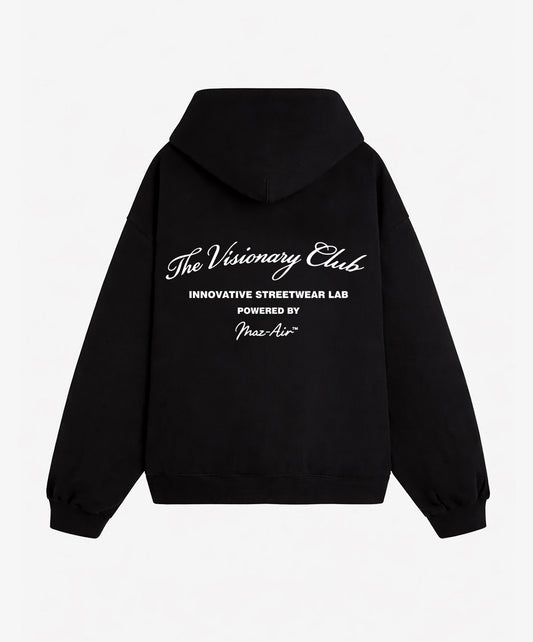 MAZ-AIR™ "The Visionary Club" Hoodie — Black Edition