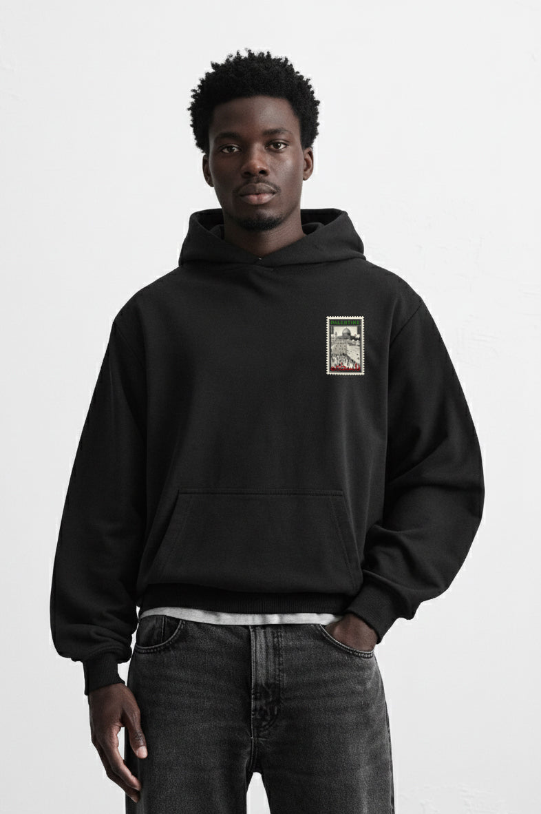MAZ-AIR™ "Palestine" Hoodie — Black Edition