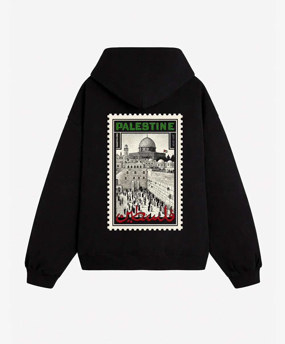 MAZ-AIR™ "Palestine" Hoodie — Black Edition