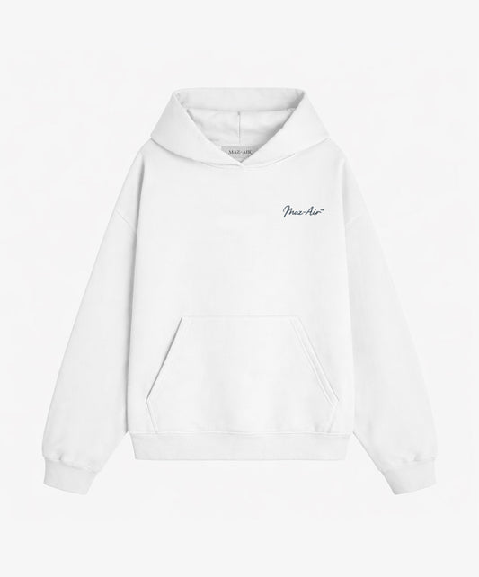 MAZ-AIR™ "The Visionary Club" Hoodie — White Edition