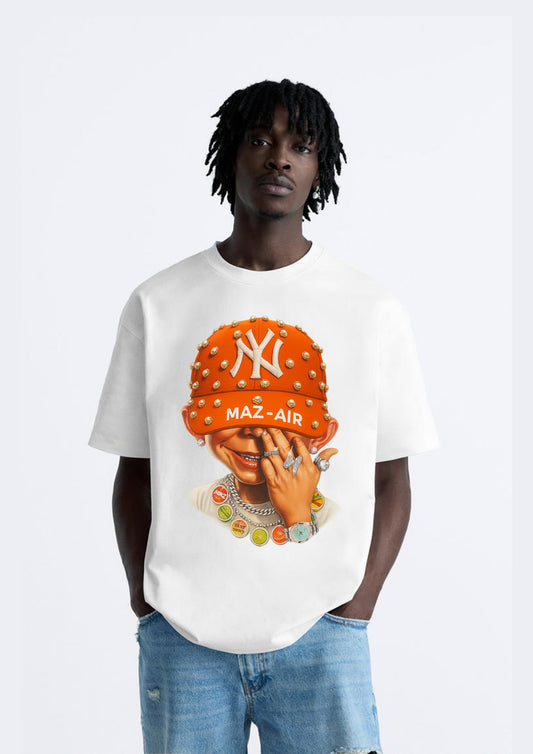 MAZ-AIR™ “Bad Boy NY” Tee  — White Edition