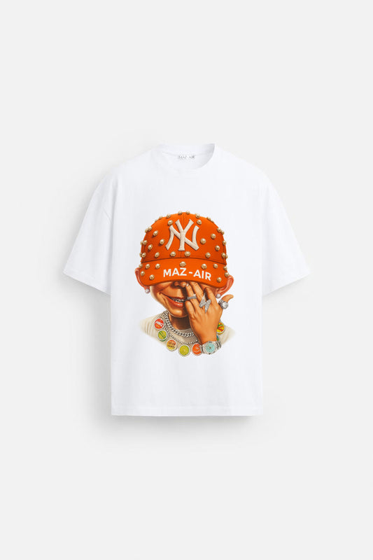 MAZ-AIR™ “Bad Boy NY” Tee  — White Edition