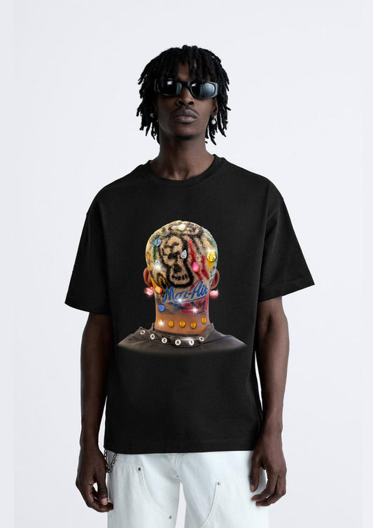 MAZ-AIR™ “Colored Hair Diamond” Tee — Black Edition