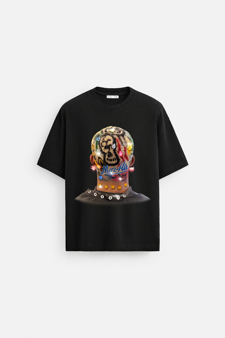 MAZ-AIR™ “Colored Hair Diamond” Tee — Black Edition