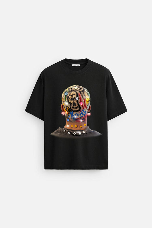 MAZ-AIR™ “Colored Hair Diamond” Tee — Black Edition